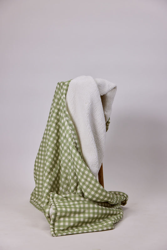 Meadow Checks - Sherpa Blanket