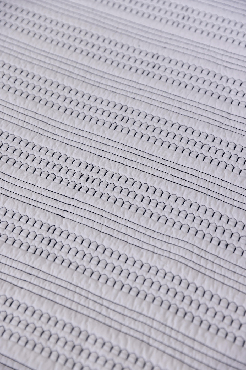 Blue Lines - Quilted Bed Spread Set