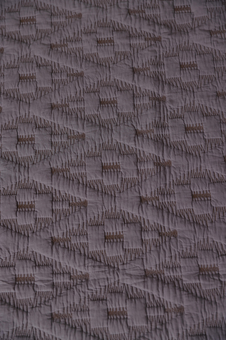Ikkat Grey - Quilted Bed Spread Set
