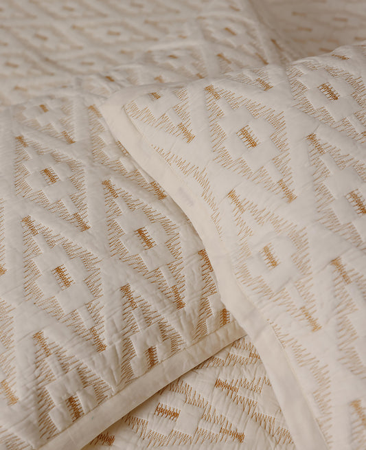 Ikkat - Quilted Bed Spread Set