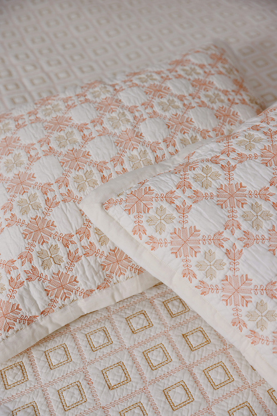 Diamond Stitched - Quilted Bed Spread Set