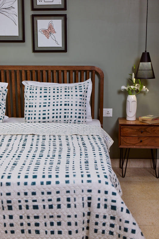 Abstract Teal - Quilt Set