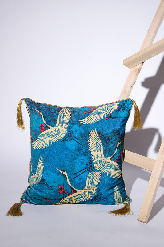 Akash - Cotton Velvet Cushion Cover
