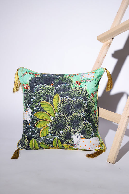 Adah - Cotton Velvet Cushion Cover