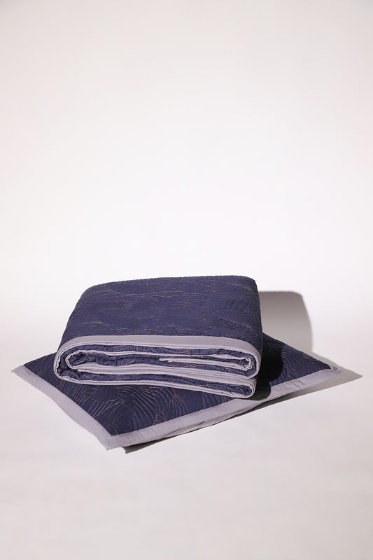 Blue Forest - Quilted Bed Spread Set