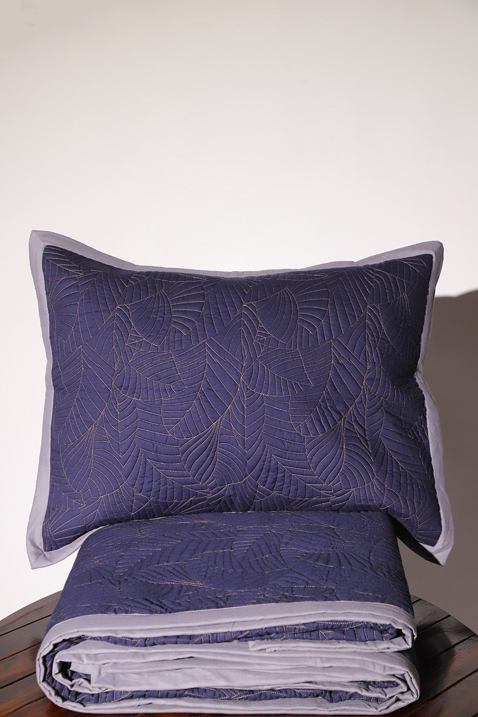 Blue Forest - Quilted Bed Spread Set
