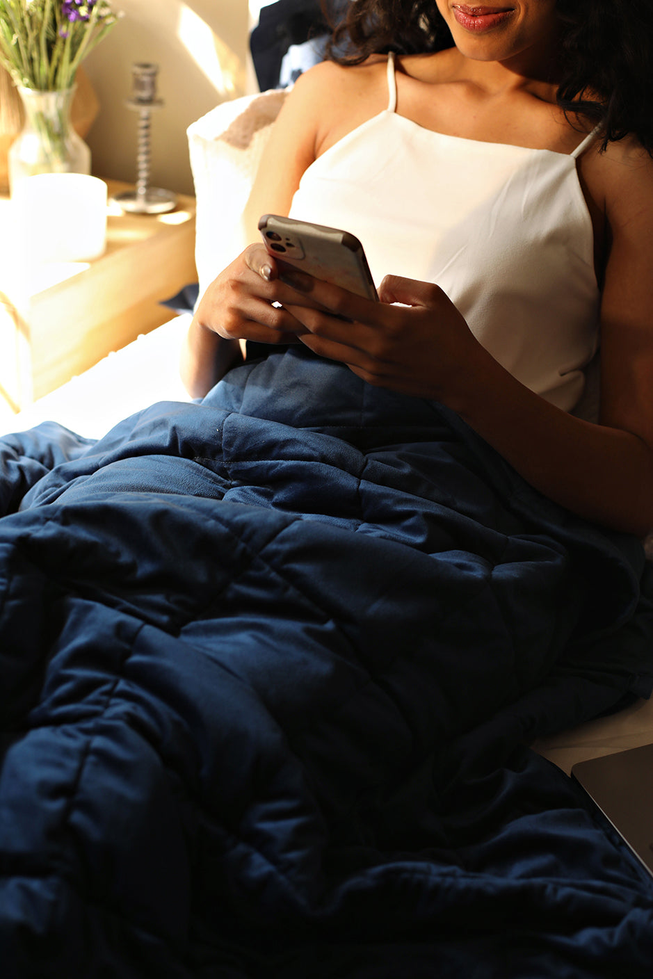 Top 5 Health Benefits of Using a Weighted Blanket Tucked In