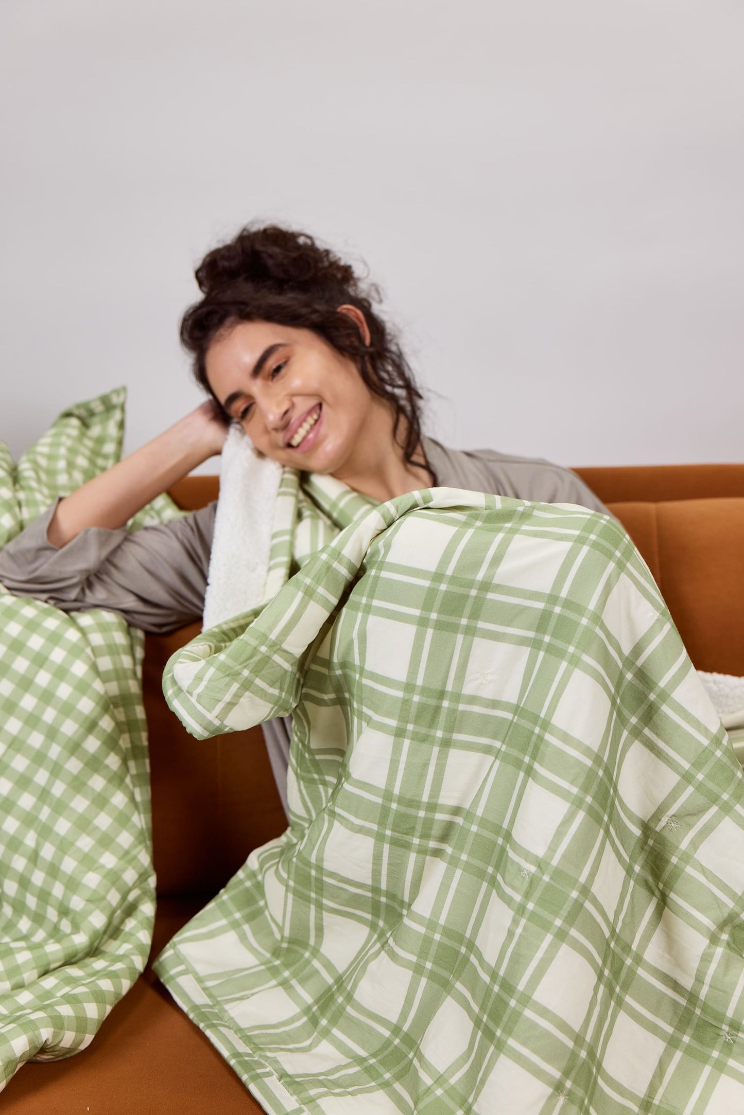 Clover Checks - Sherpa Blanket