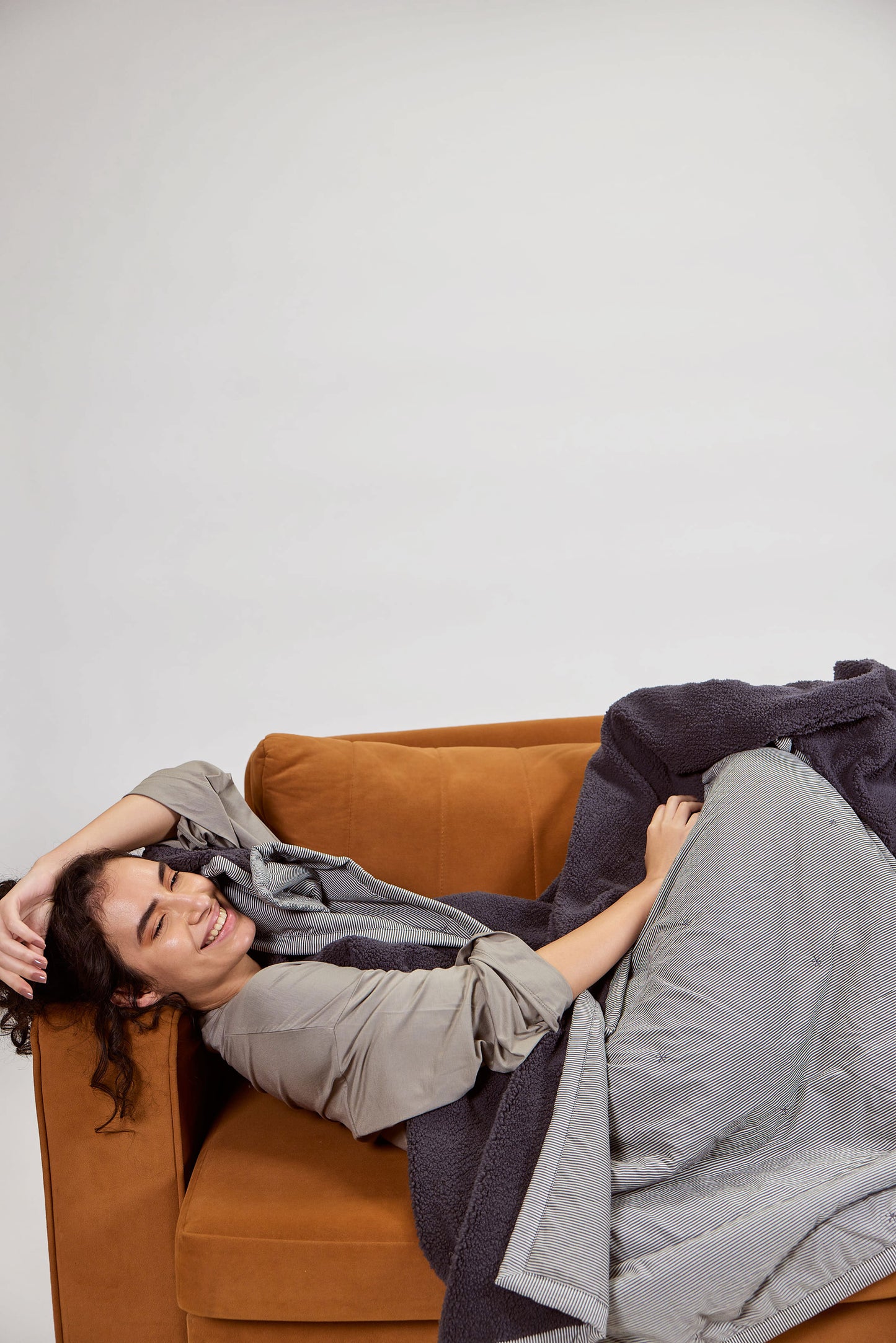 Drift Pinstripe - Sherpa Blanket