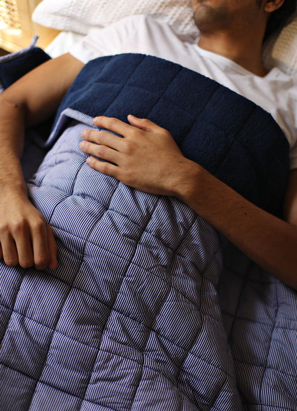 Sherpa Weighted Blankets Tucked In sherpa-weighted-blankets-tucked-in