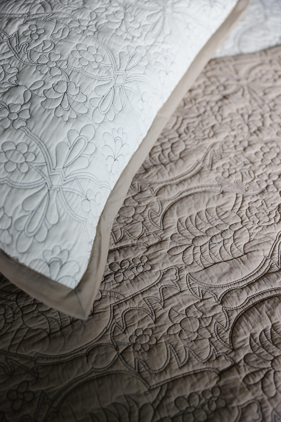 Stitched Layers - Quilted Bed Spread Set