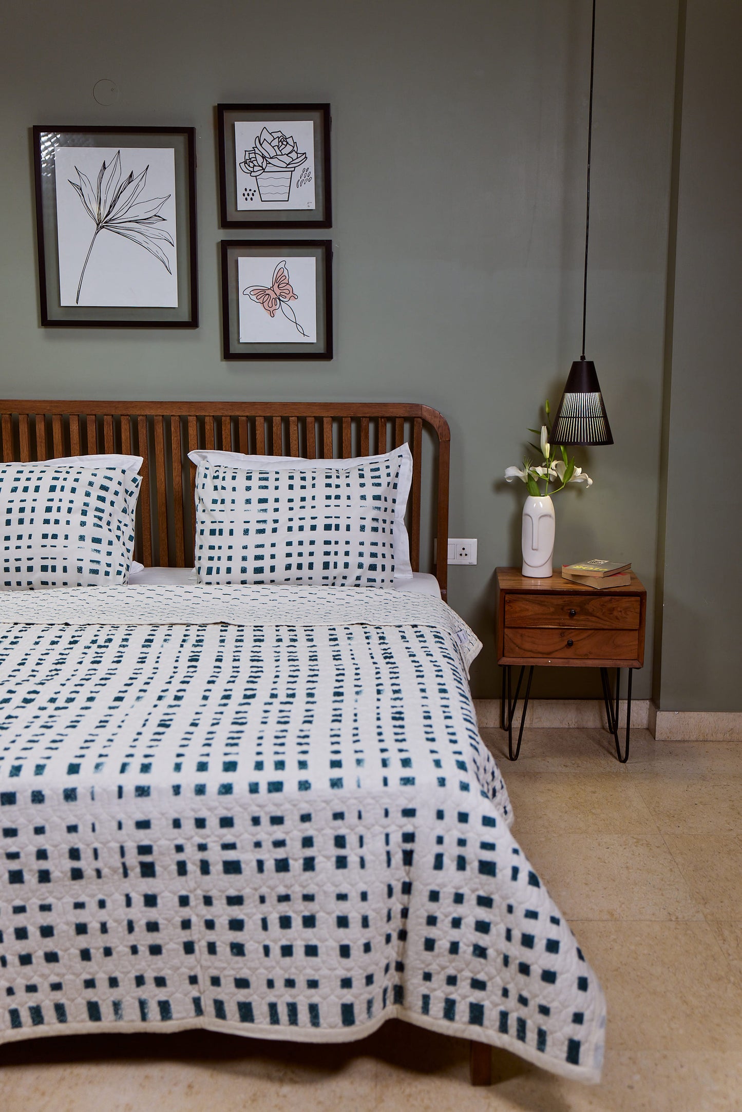 Abstract Teal - Quilt Set