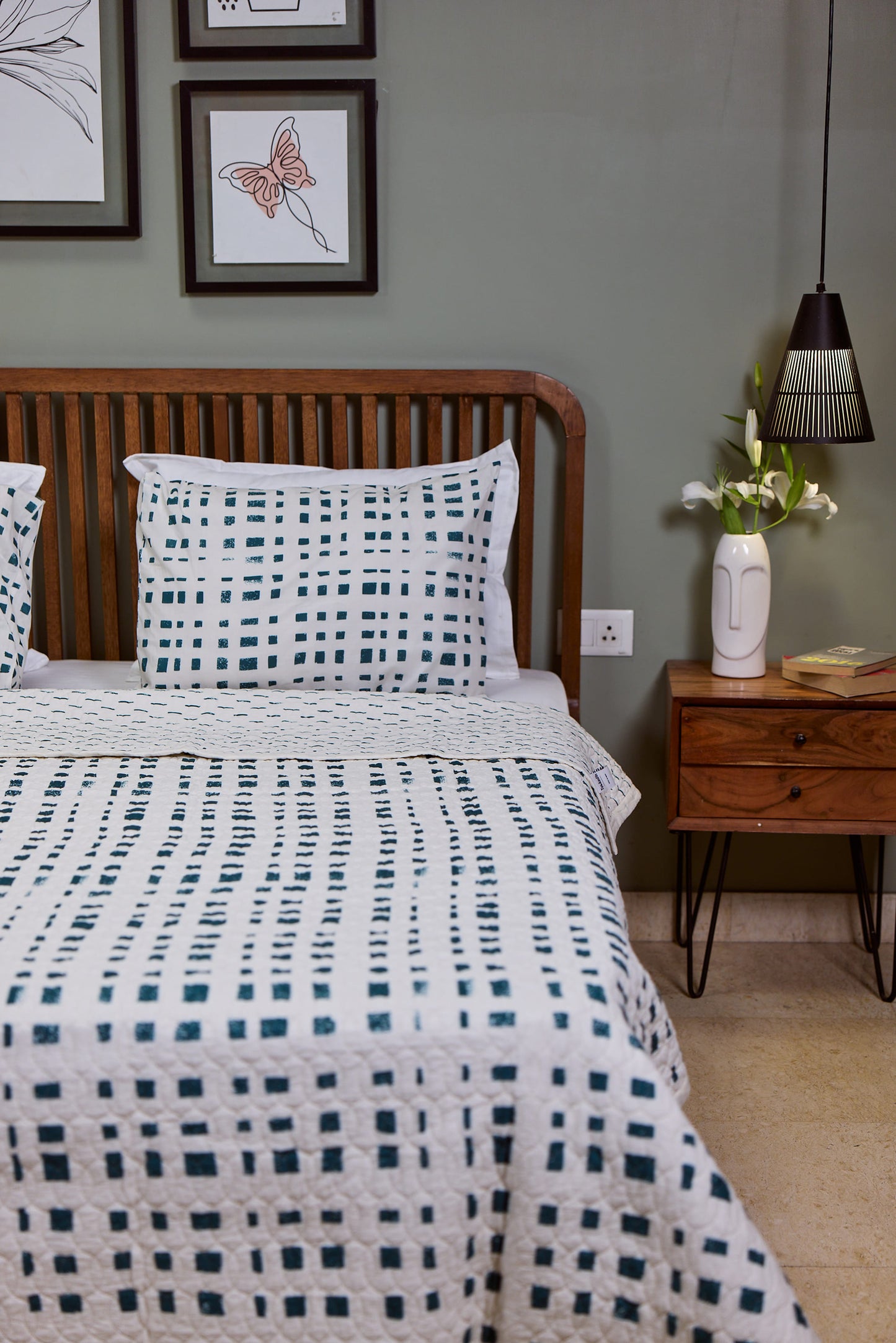 Abstract Teal - Quilt Set