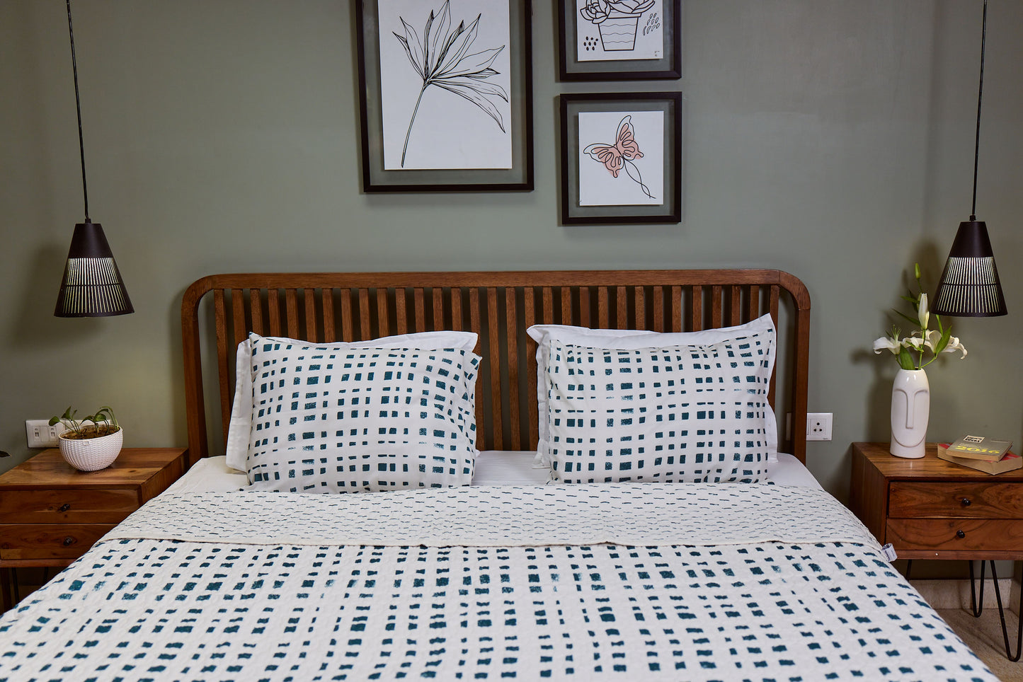 Abstract Teal - Quilt Set
