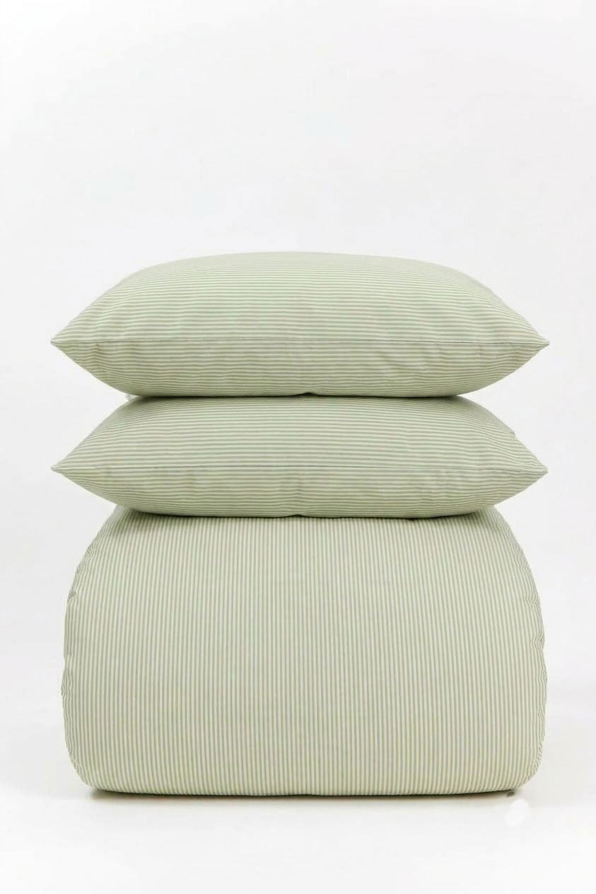 Soft fern pinstripe