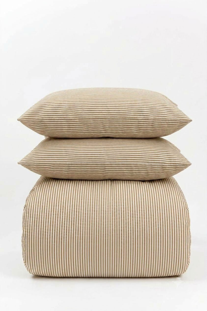 Coffee & Cream Pinstripe